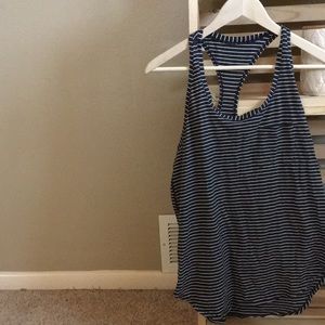 Athleta racerback striped tank